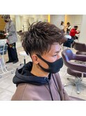 MEN'S HAIR ツーブロック×アップバング
