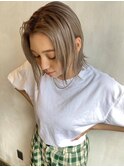 『 シルキーベージュ × 切りっぱなしボブ 』 ECOO