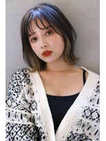 ブラン 栄(Blanc) 【Blanc】インナーカラー_くびれヘア_ボブ