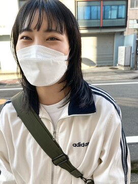 リビング 津田沼(LIVING) マッシュ/くびれヘア/ビタミンカラー/艶ボルドー[津田沼駅]