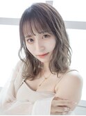 大人可愛い美髪こなれミディグレージュ 173