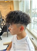 滋賀、南草津、メンズ美容室、波巻きツイストスパイラルパーマ