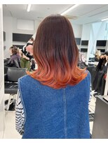 アライブ キチジョウジ(ALIVE Kichijoji)&nbsp;【ALIVE吉祥寺】オレンジブラウングラデーションカラー