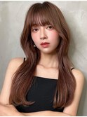 大人ガーリー×ブリーチなし◎前髪/顔周り×韓国ロング[大宮]