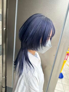 アリープパロット(ALEAP parrot) 個性派マッシュウルフ/アッシュネイビー【ALEAP parrot/多賀】