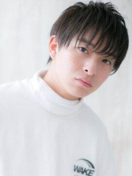 モッズヘアー メン 戸田公園店(mod's hair men) シースルーバンクがポイント!グレージュカラーショートb戸田公園