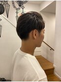 メンズかき上げショート