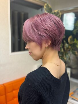 シルエット(silhouette) ピンク／ショート／ブリーチ