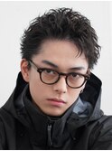 今流行りのスパイキーショートパーマスタイルで男らしさと清潔感