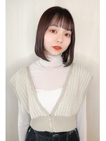 ノノリリ(NONORIRI)&nbsp;20代30代40代縮毛矯正オン眉シースルーボブディこなれストレート