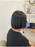 切りっぱなしボブ