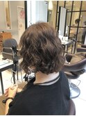 ふわふわ質感が可愛いボブパーマヘア　(銀座)
