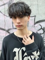 オムデュー(HOMME DEUX) ゆるふわパーマ×マッシュ