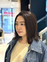 エアー 銀座タワー(AIR)&nbsp;切りっぱなしボブ　白髪ぼかしカラー