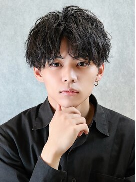 エース(ACES) 2wayソフトツイストパーマ刈り上げショートアップバング