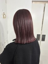 リュンヌ(Lune)&nbsp;ボルドーカラー/ブリーチなしダブルカラー/暖色系/ボブ/YU32