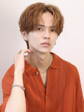 オーシャン トーキョー コウベ(OCEAN TOKYO KOBE) ニュアンスパーマダウンパーマ黒髪韓国マッシュツーブロック