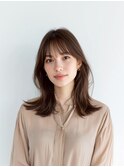グレージュ/イメチェン/外ハネボブ/美髪/ワイドバング/髪型