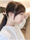 前髪顔周り小顔カット韓国ヘア似合わせ