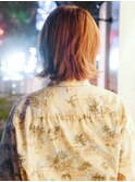 乾かすだけでまとまるマッシュウルフヘアー
