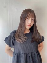 ザ ドッツ(THE DOTS)&nbsp;重めレイヤー　グレージュカラー　ブリーチなしカラー