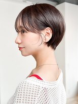 アルバム 池袋(ALBUM)&nbsp;グレージュショート顔周りレイヤーグレージュおくれ毛_F21008