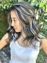 ディモアンド 表参道(Dimo&)&nbsp;xハイライト/イメチェン/ホワイトブロンド/外ハネボブ/美髪/