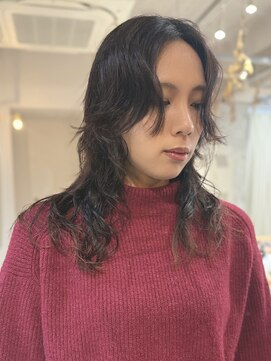 アトリエノエラ(Atelier Noella) 緩めにドライに◎ロングウルフパーマ【高田】