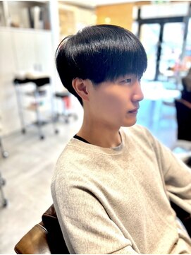 アドラーブル 駅南店(adorable) センターパートソフトツイストパーマメッシュマッシュウルフ