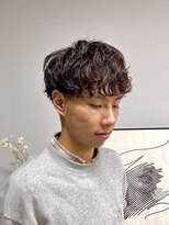 ヘアー アイス 御器所本店(HAIR ICI)&nbsp;シャドウパーマ　メンズマッシュ　スパイラルパーマ　清潔感