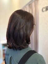 クロス(CROSS)&nbsp;40代50代 白髪染め／ローレイヤーボブ／ミセスヘア