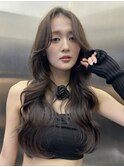 韓国顔周り/ハイレイヤーカット/ミディアムレイヤーカット/原宿