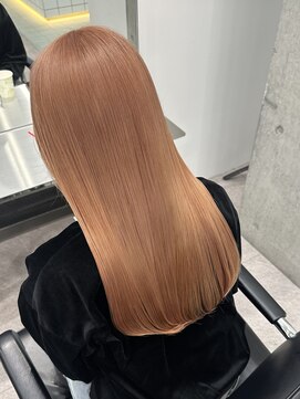 サンクマーケット 渋谷(cinq MARKET) 渋谷ブリーチカラーハイトーンカラーオレンジベージュ韓国カラー