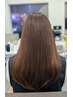 【艶とまとまり☆】カット+贅沢髪質改善ストレート36300円→29700円