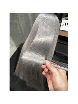 オルズ 渋谷(ALLZ) グレーケアブリーチハイトーンカラー髪質改善トリートメント