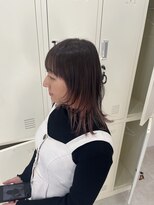 ソソ(soso.) ミディアムウルフ/暗めカラー/グランマッシュ/木更津