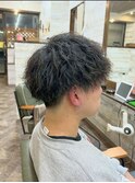 無造作ツイスト風マッシュショート