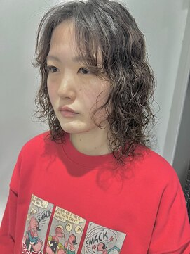 ヘアー アイス 御器所本店(HAIR ICI) ミディアムパーマ夏パーマ◎くるくるヘア