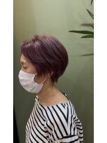 ブランチ(branch) 「ナチュラルに盛れる」ピンクブラウンのハンサム夏ショート