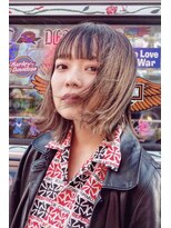 クラク 羽根木店(kuraku)&nbsp;外ハネ　ボブ　グラデーションカラー