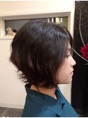 ショートゆるパーマ