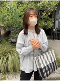 透明感髪質改善ベージュダブルカラーミルクティーグレージュ