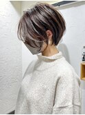 絶壁解消/ひし形/前下がり/大人ショートボブ/30代/40代★猪狩★