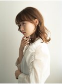 ゆるっとかわいい◎ミディアムレイヤースタイル