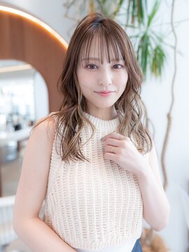 エースハバナ 渋谷(1 HAVANA) 20代30代大人かわい/シルキーベージュ/小顔レイヤーカット/前髪