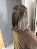 インナーカラー ブリーチ ホワイト ベージュ 三宮 元町