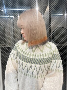 ラニヘアサロン(lani hair salon) ミルクティー×狐カラー