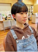 キュートな黒髪ショートスタイル!!