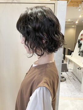 クーナバイトマト 横浜(Cuna by TOMTO) 【RYOSUKE】ボブパーマ_コテ巻き風_おしゃれカール