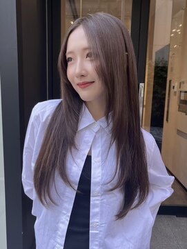 ノイ(noi) 顔周りレイヤーカットグレージュカラーくびれボブベージュカラー